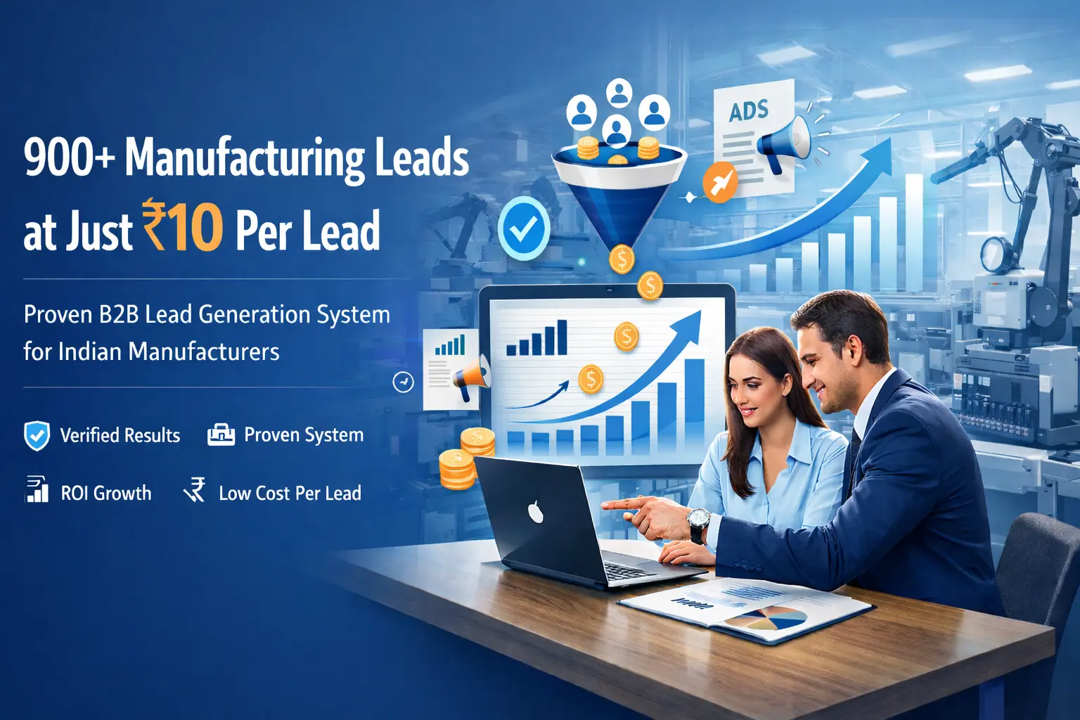 How we generated 900+ manufacturing leads in India at Rs10 per lead (B2B lead generation for manufacturers case study)