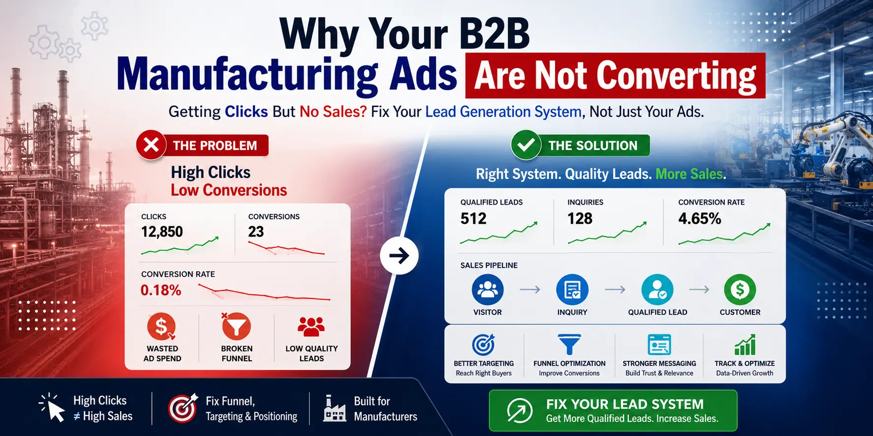 B2B Manufacturing Ads Not Converting